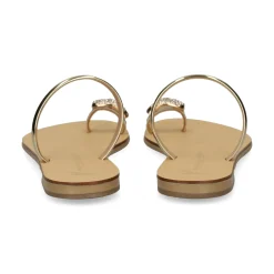 NICOLAS LAINAS Sandalias planas de Mujer 243-T ORO