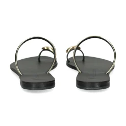 NICOLAS LAINAS Sandalias planas de Mujer 313L-T BLACK GOLD