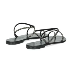 NICOLAS LAINAS Sandalias planas de Mujer 63-TCM GRAFITO