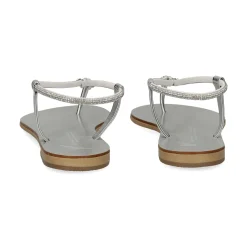 NICOLAS LAINAS Sandalias planas de Mujer 53-TCM SILVER