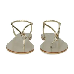 NICOLAS LAINAS Sandalias planas de Mujer 53-GM ORO