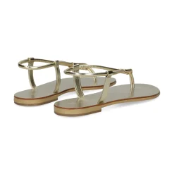 NICOLAS LAINAS Sandalias planas de Mujer 53-GM ORO