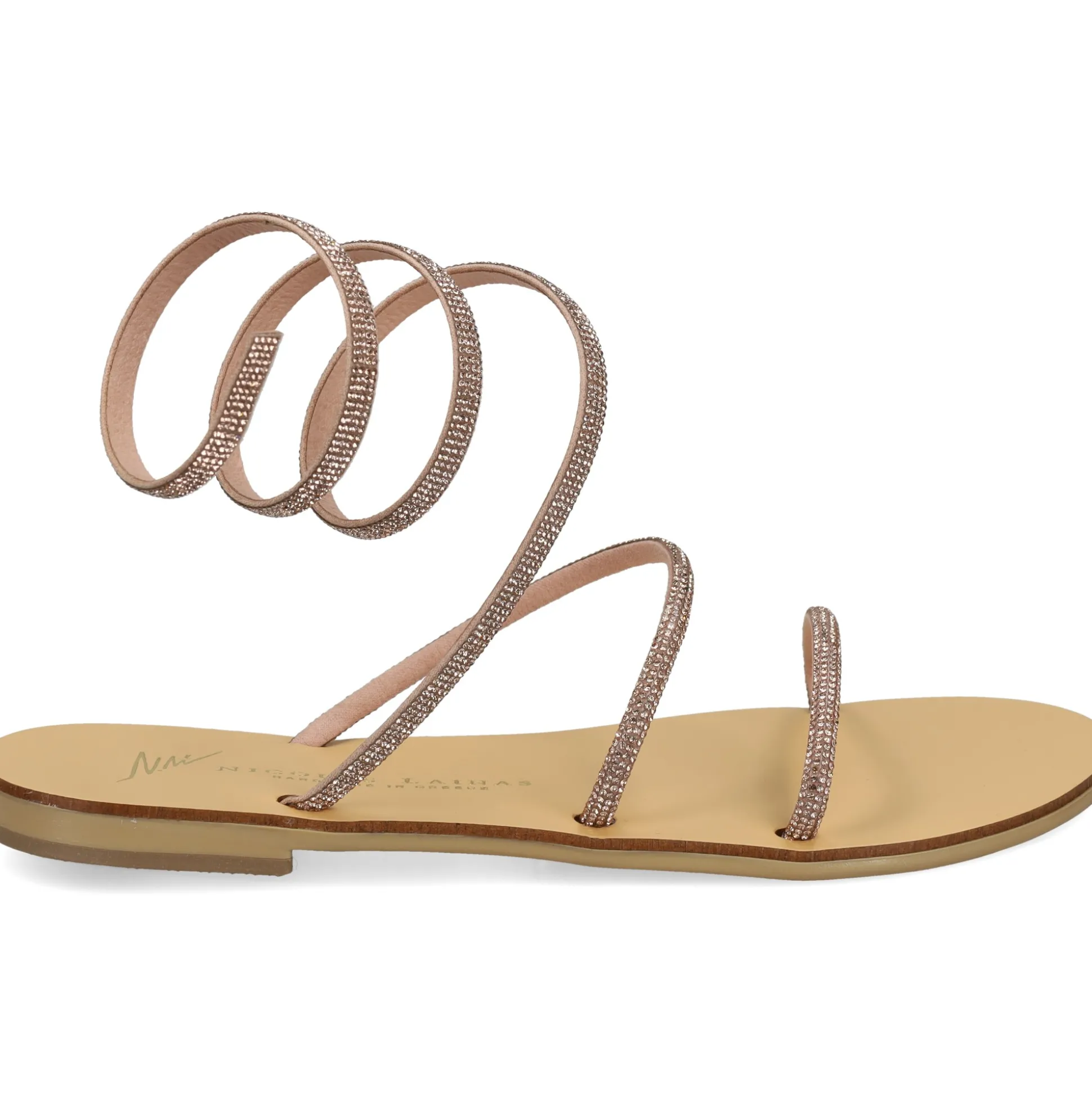 NICOLAS LAINAS Sandalias planas de Mujer 64-CE COBRE