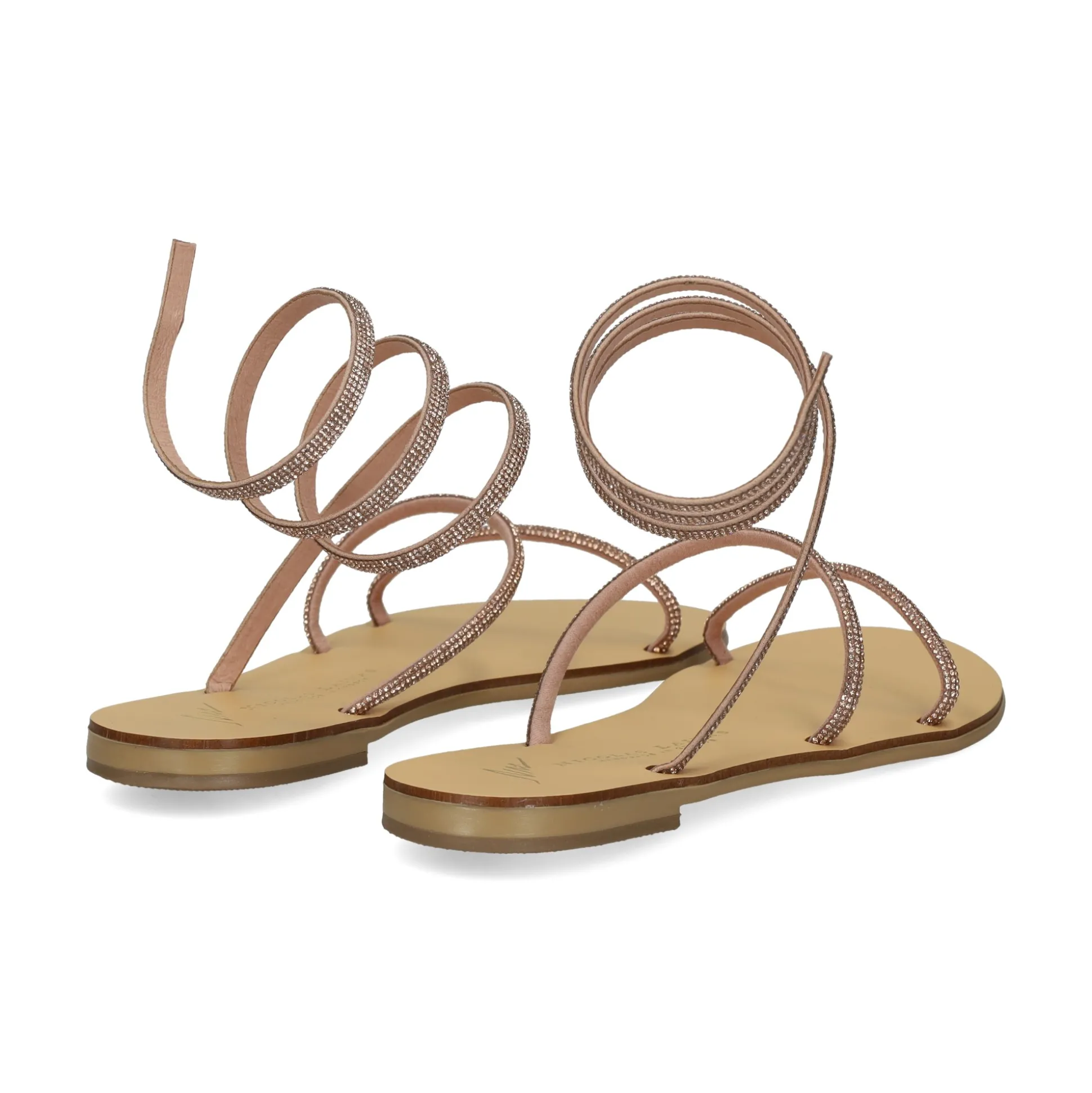 NICOLAS LAINAS Sandalias planas de Mujer 64-CE COBRE