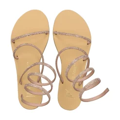 NICOLAS LAINAS Sandalias planas de Mujer 64-CE COBRE