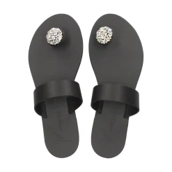 NICOLAS LAINAS Sandalias planas de Mujer 243-B NEGRO