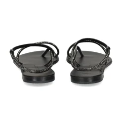 NICOLAS LAINAS Sandalias planas de Mujer 67-TC NEGRO