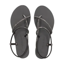 NICOLAS LAINAS Sandalias planas de Mujer 67-TC NEGRO