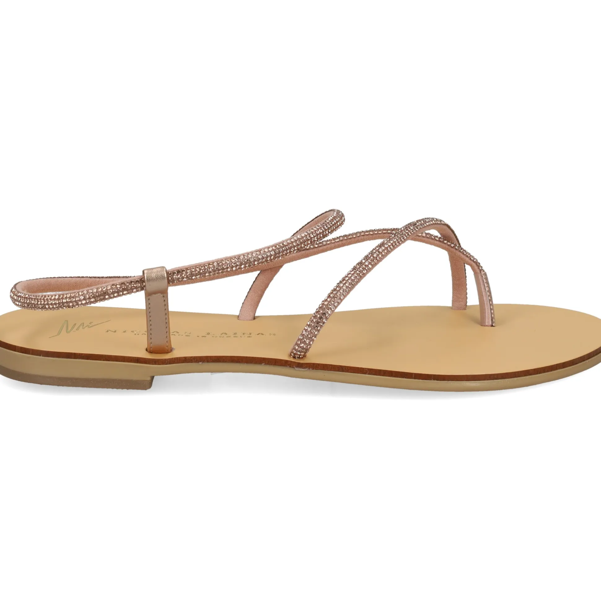 NICOLAS LAINAS Sandalias planas de Mujer 67-TC COBRE