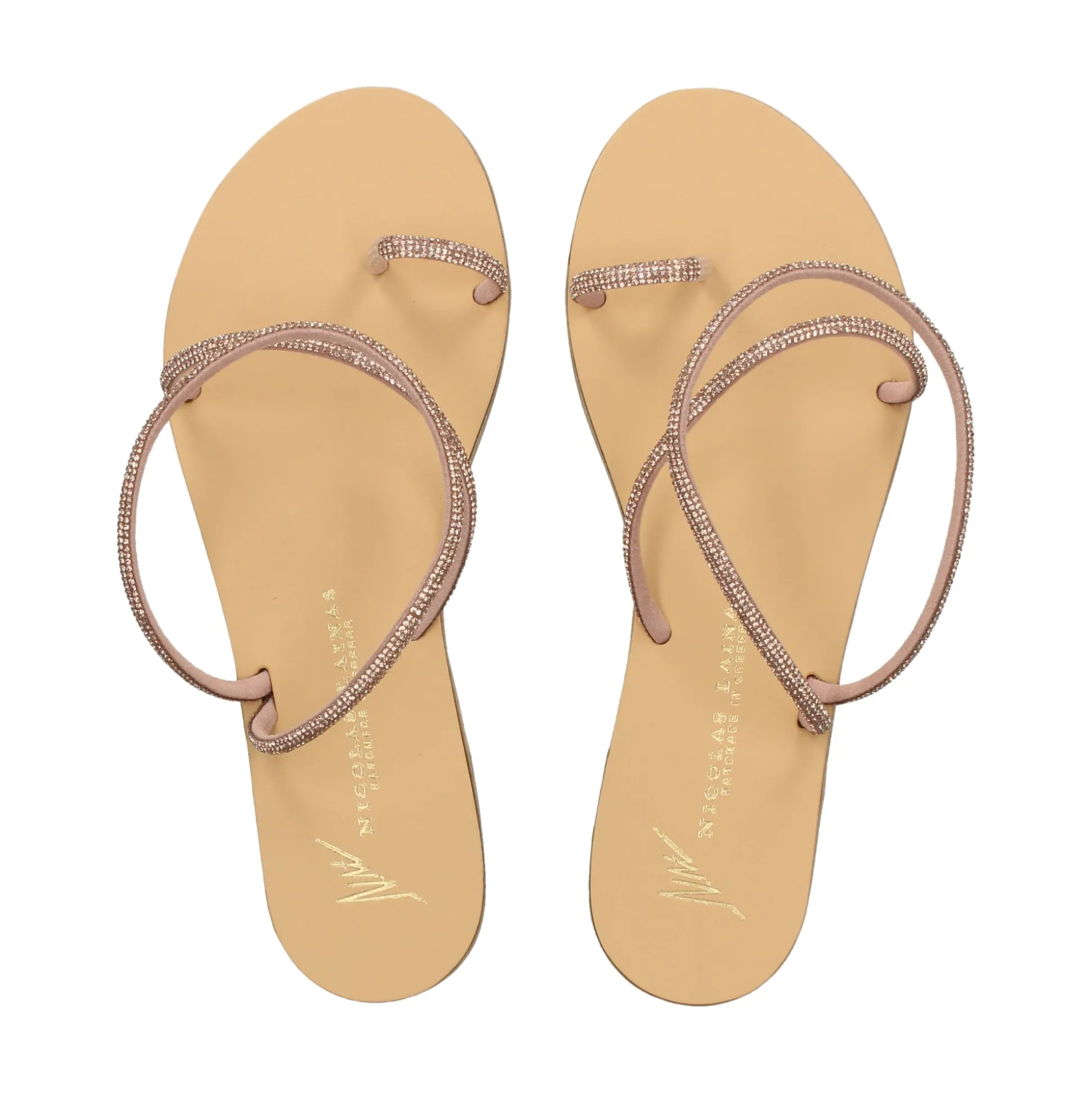 NICOLAS LAINAS Sandalias planas de Mujer 63-TC COBRE