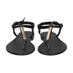 NICOLAS LAINAS Sandalias planas de Mujer 252 NEGRO