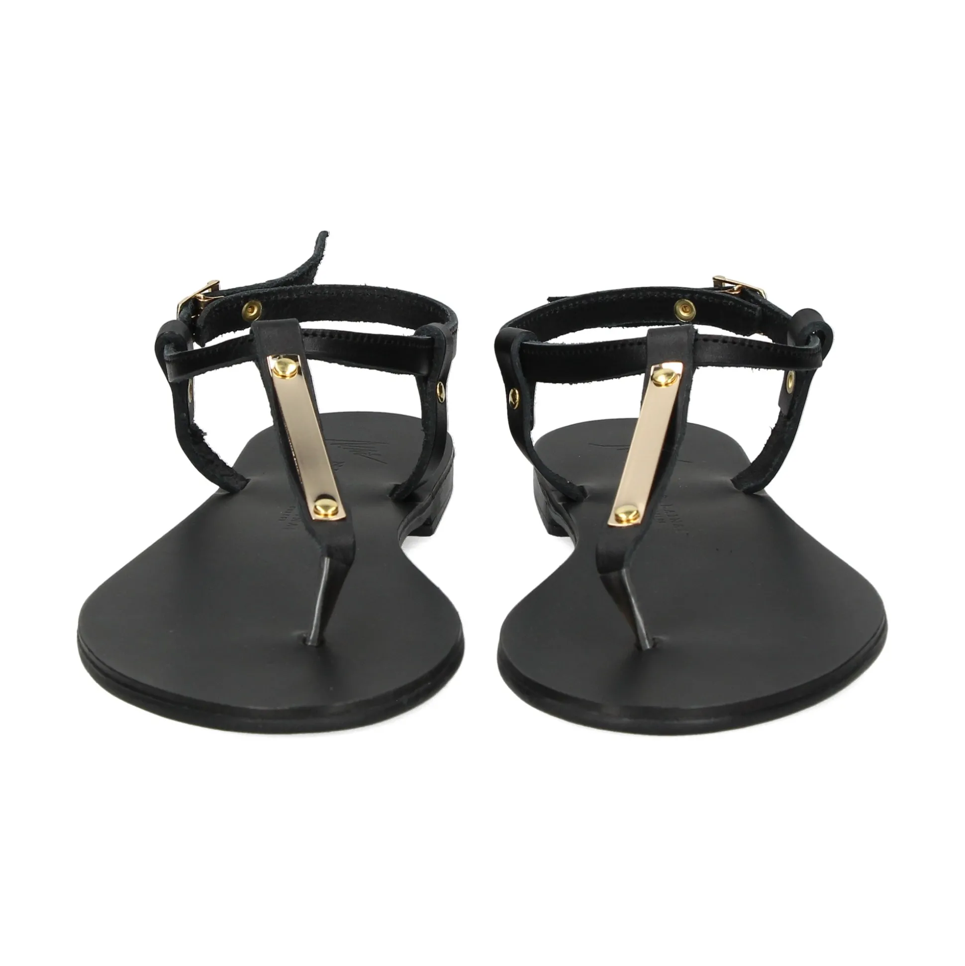 NICOLAS LAINAS Sandalias planas de Mujer 252 NEGRO