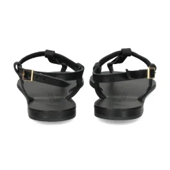 NICOLAS LAINAS Sandalias planas de Mujer 252 NEGRO
