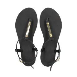 NICOLAS LAINAS Sandalias planas de Mujer 252 NEGRO