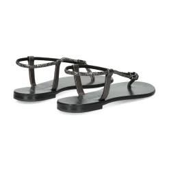 NICOLAS LAINAS Sandalias planas de Mujer 53-TCM GRAFITO