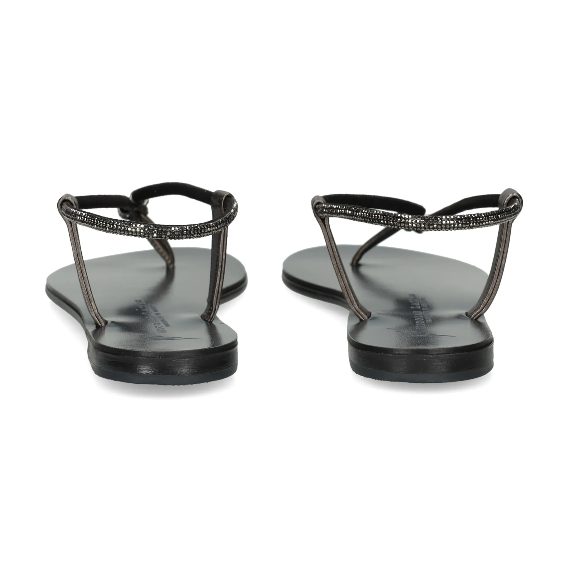 NICOLAS LAINAS Sandalias planas de Mujer 53-TCM GRAFITO