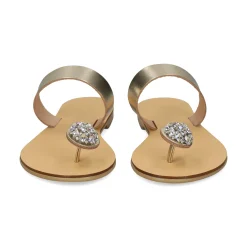 NICOLAS LAINAS Sandalias planas de Mujer 243-B ORO