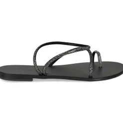 NICOLAS LAINAS Sandalias planas de Mujer 63-TC NEGRO