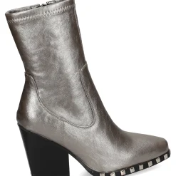 NOA HARMON Botines con tacón de Mujer 009095 0097 PLATA VIEJ