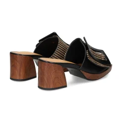 NOA HARMON Sandalias con plataforma de Mujer 009262-0067 NEGRO-CUERO