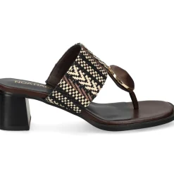 NOA HARMON Sandalias con tacón de Mujer 009227-0M55 MULTI MARRON