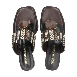 NOA HARMON Sandalias con tacón de Mujer 009227-0M55 MULTI MARRON