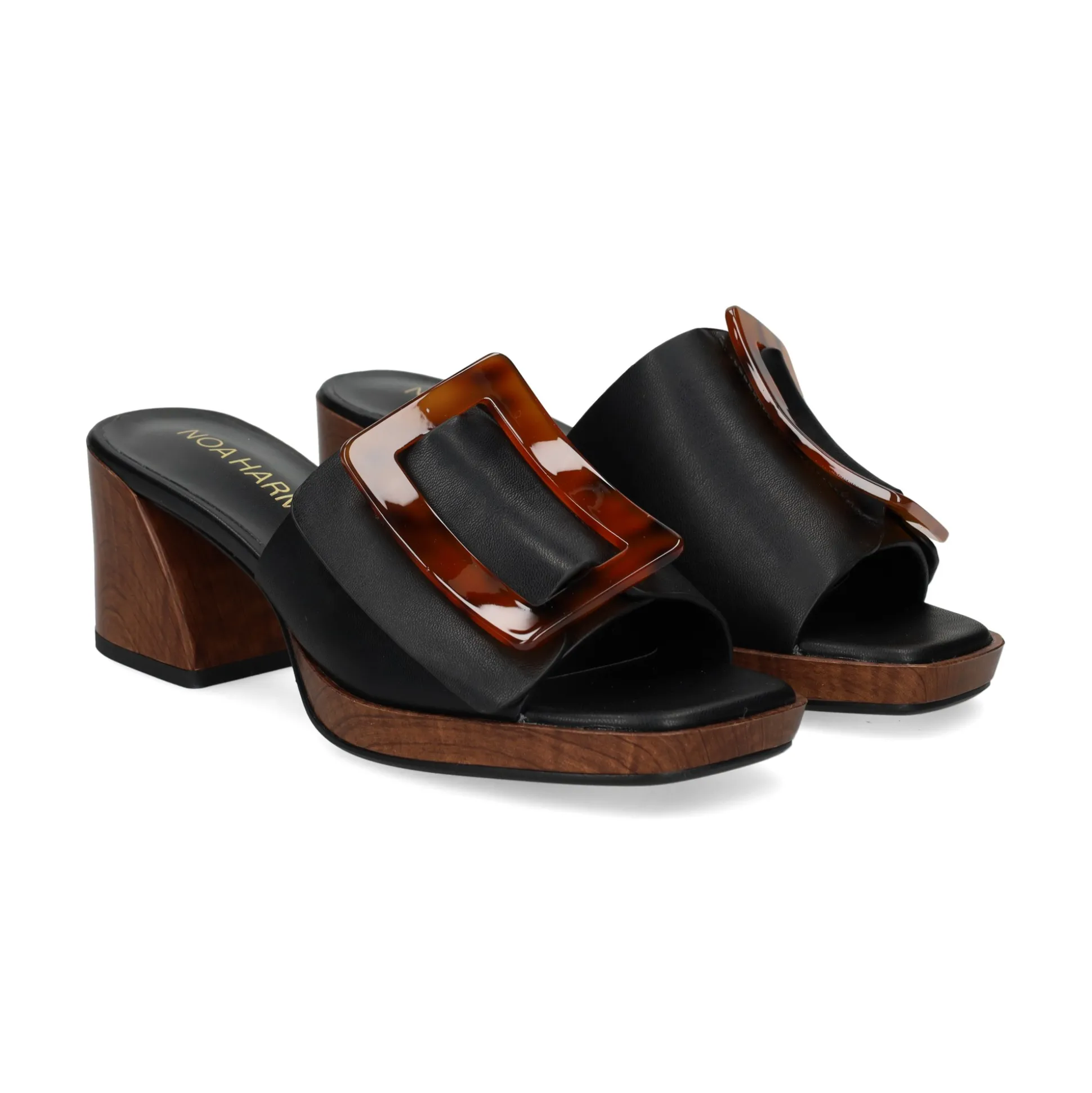 NOA HARMON Sandalias con plataforma de Mujer 009236-0006 NEGRO