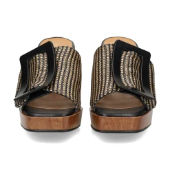 NOA HARMON Sandalias con plataforma de Mujer 008968-0067 NEGRO-CUERO