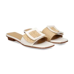 NOA HARMON Sandalias planas de Mujer 009232-0M00 BLANCO