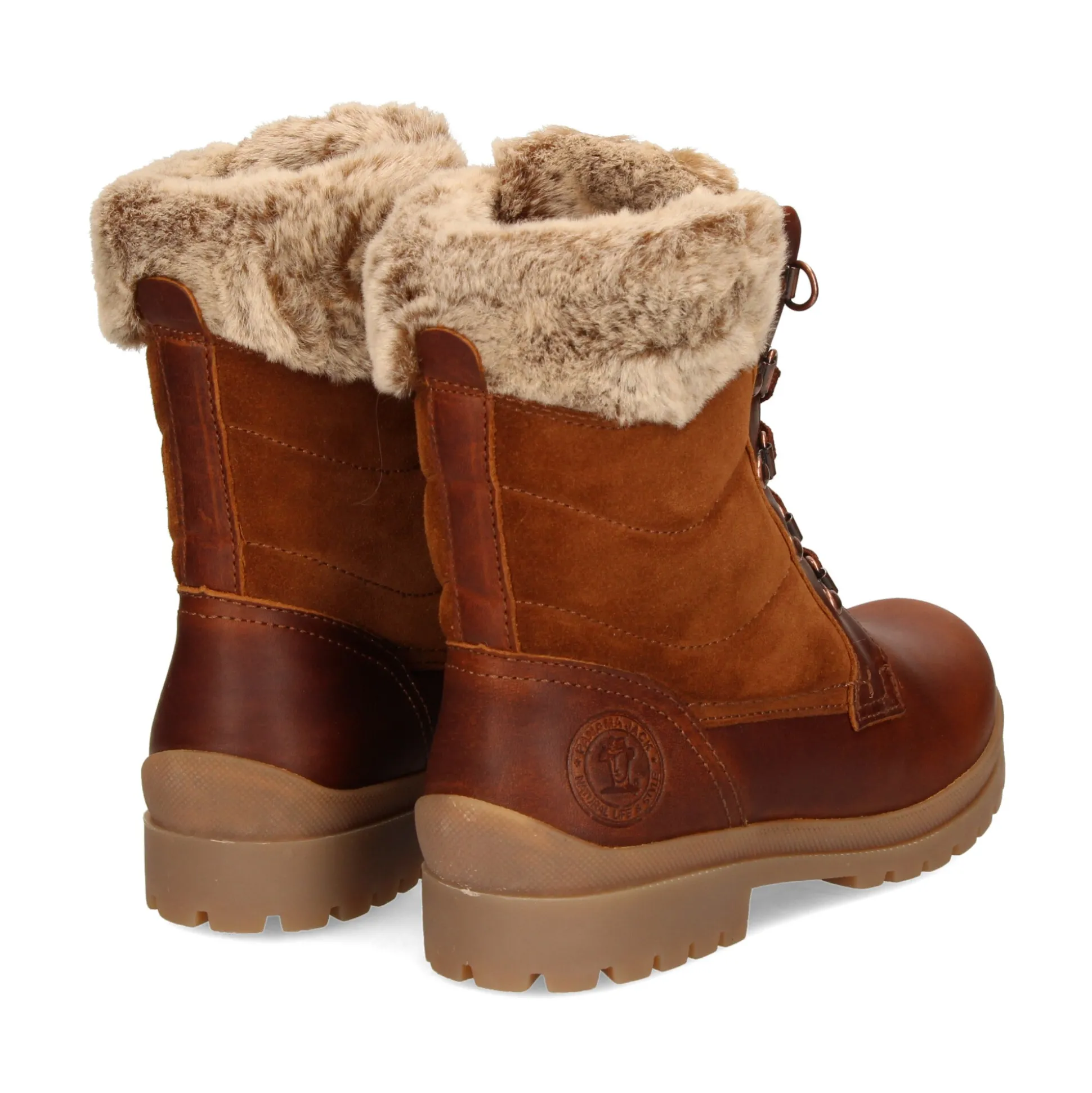 PANAMA JACK Botas planas de Mujer Tuscani B26 Cuero