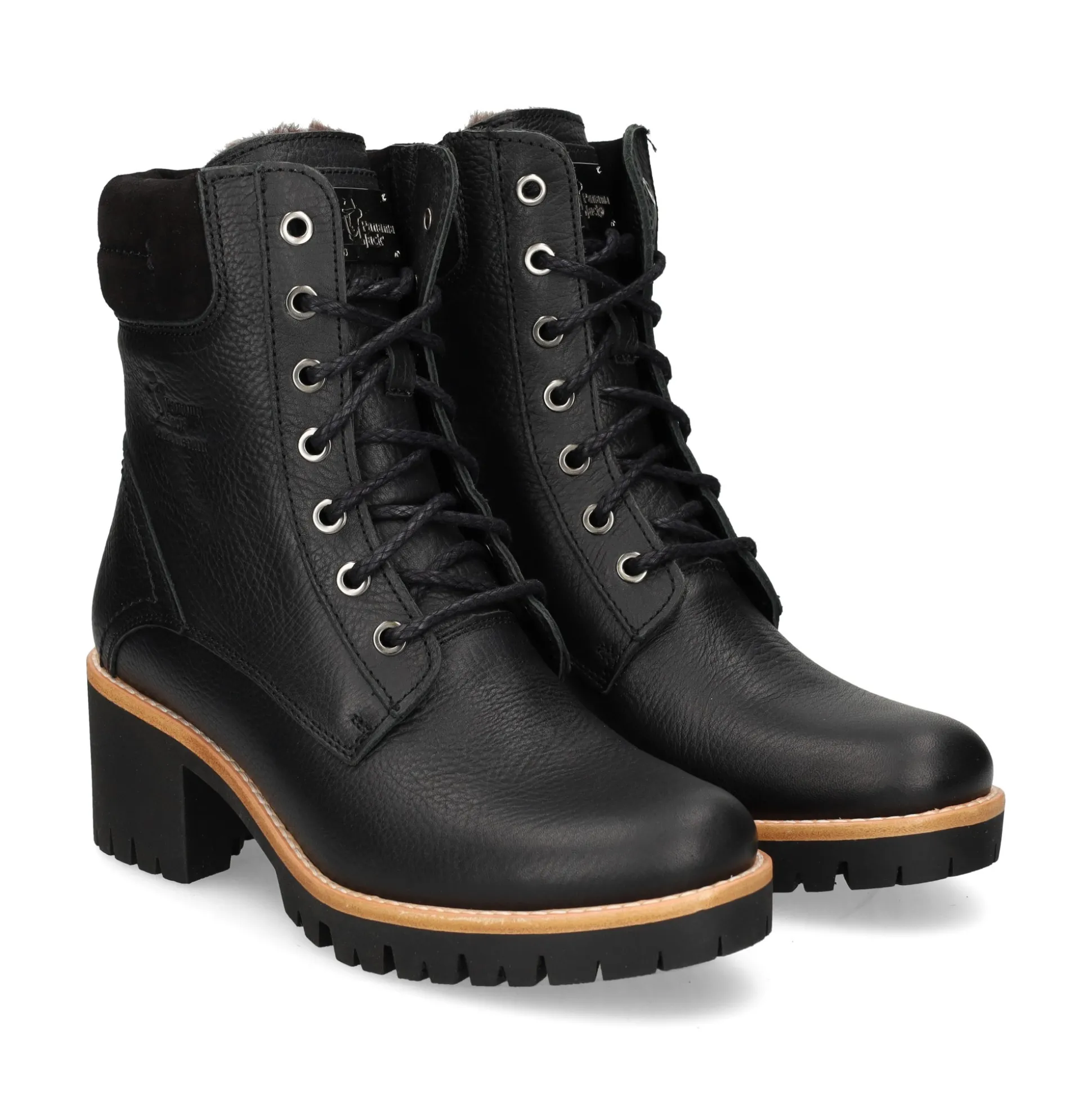 PANAMA JACK Botines con tacón de Mujer PHOEBE B17 NEGRO