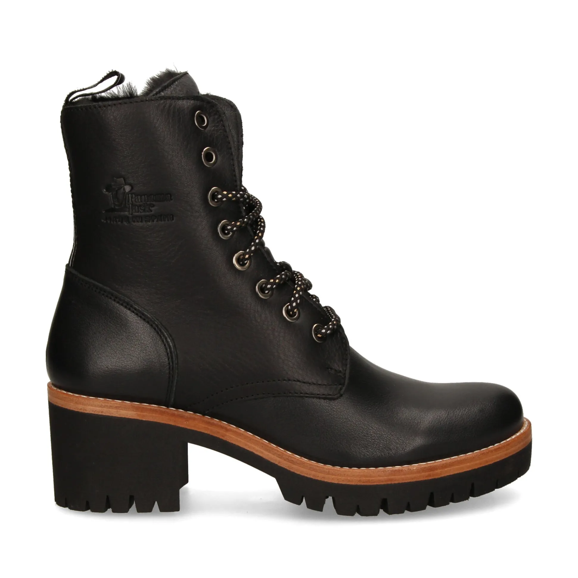 PANAMA JACK Botines con tacón de Mujer Padma B2 NEGRO