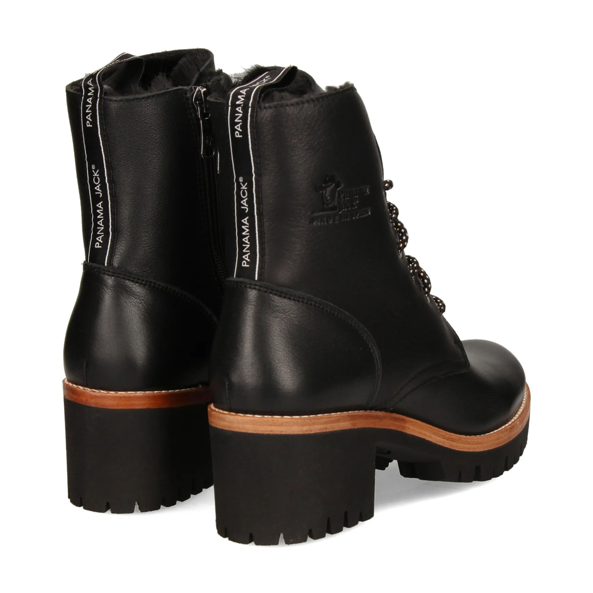 PANAMA JACK Botines con tacón de Mujer Padma B2 NEGRO