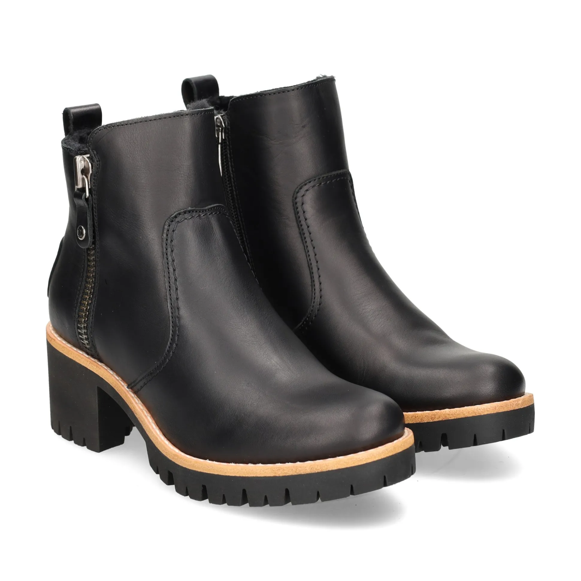 PANAMA JACK Botines con tacón de Mujer PULINE B2 NEGRO