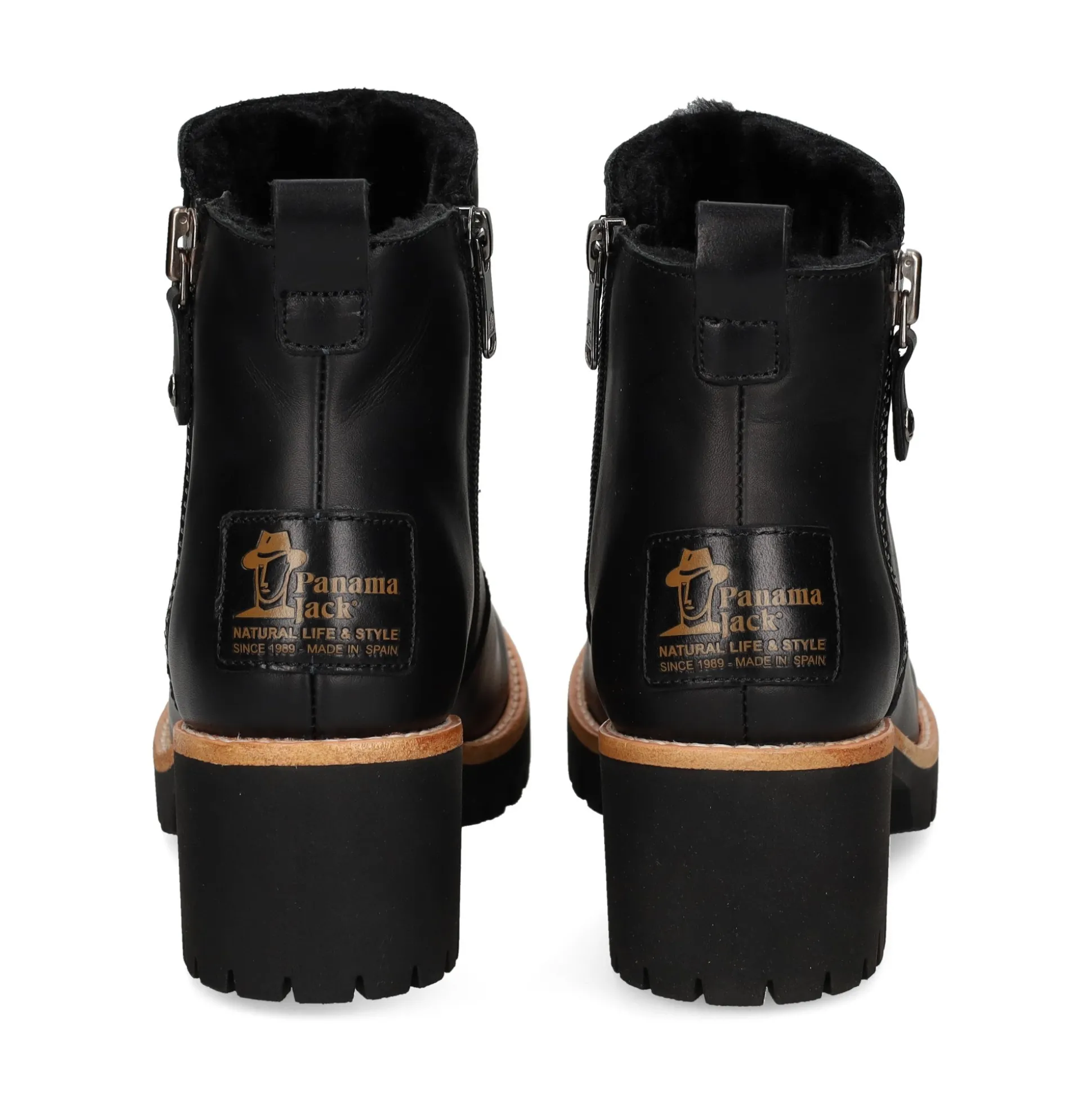 PANAMA JACK Botines con tacón de Mujer PULINE B2 NEGRO