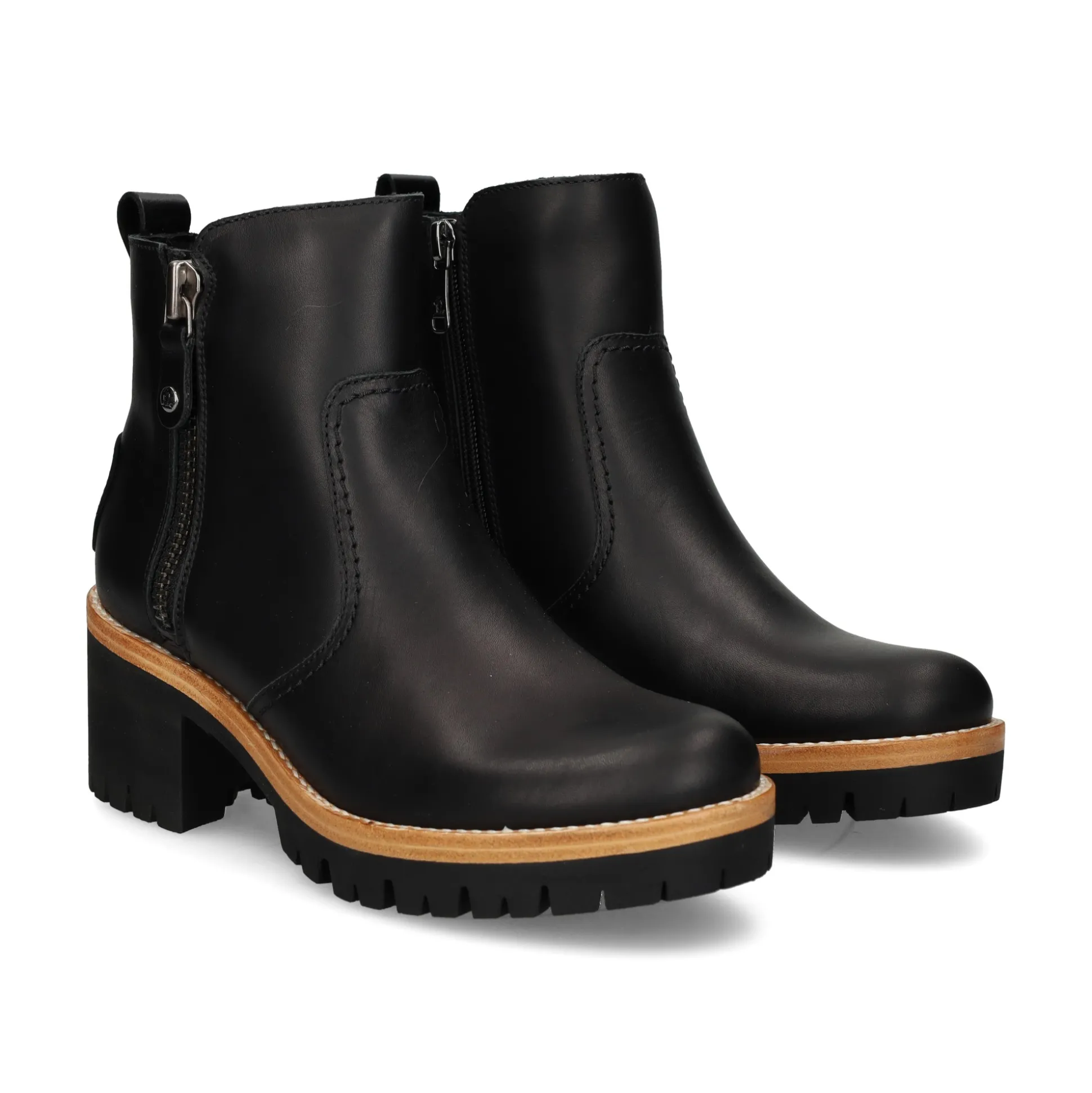 PANAMA JACK Botines con tacón de Mujer Pauline B11 NEGRO