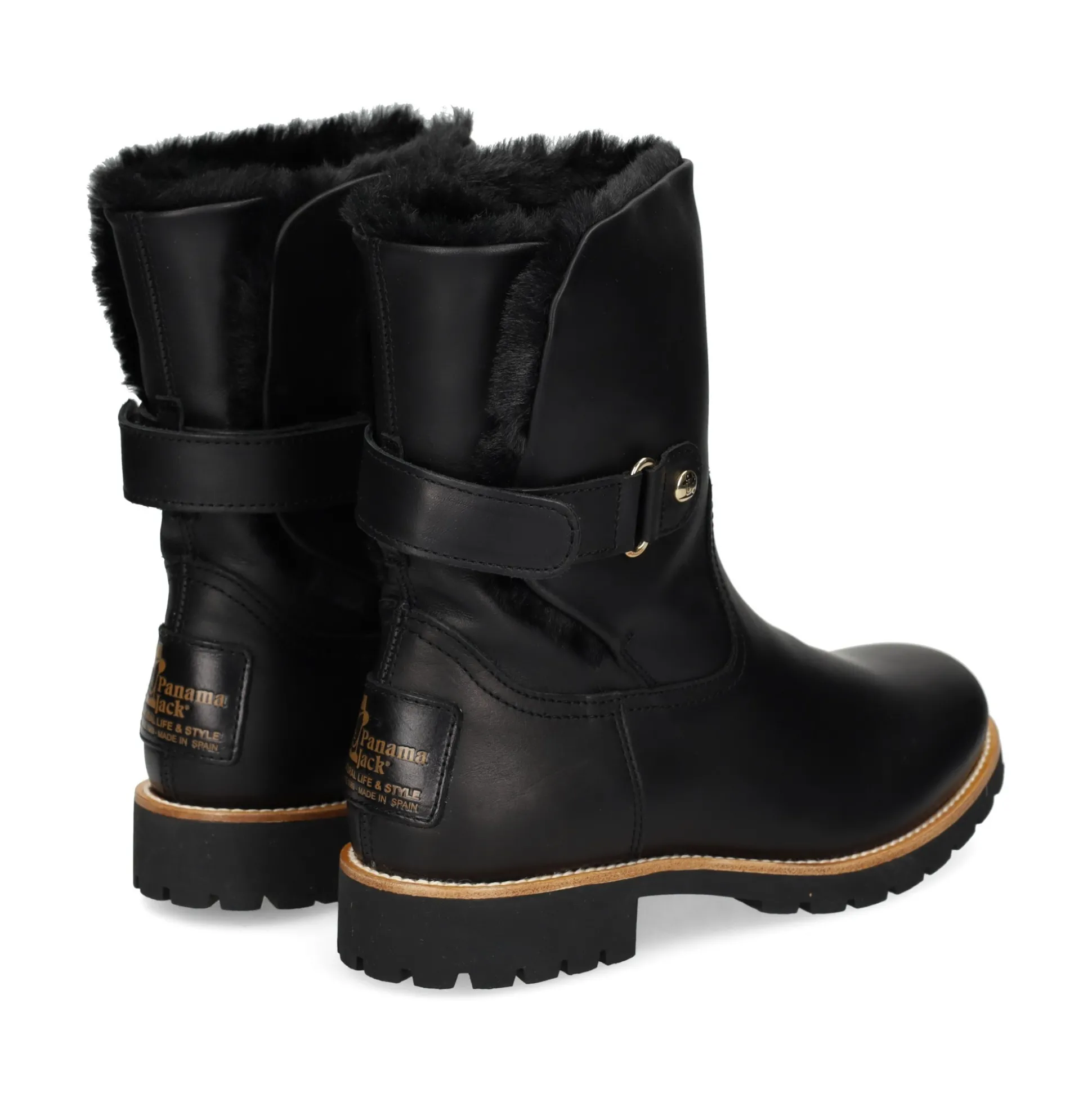 PANAMA JACK Botines planos de Mujer Felia Trav B3 Negro