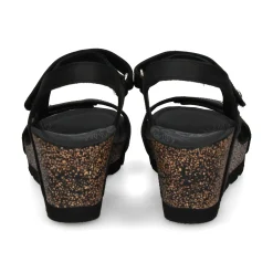 PANAMA JACK Sandalias cuña de Mujer Varel B1 NEGRO