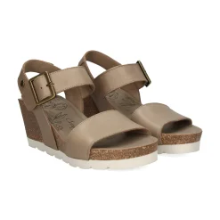 PANAMA JACK Sandalias cuña de Mujer Vega B4 TAUPE