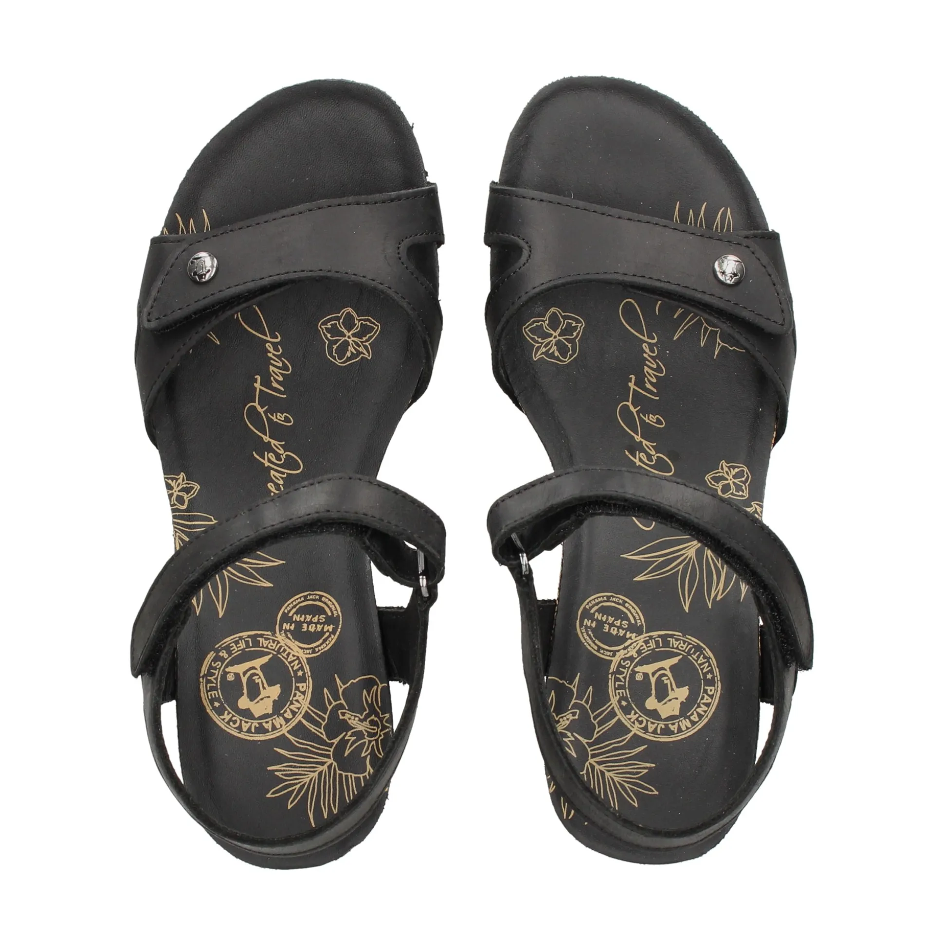 PANAMA JACK Sandalias cuña de Mujer Julia Basics B1 NEGRO