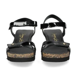 PANAMA JACK Sandalias cuña de Mujer Julia B63 NEGRO