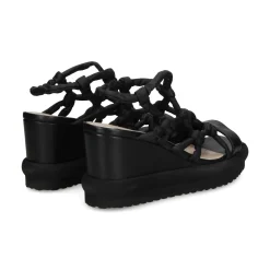 PATRIZIA BONFANTI Sandalias cuña de Mujer NARA SUN NERO