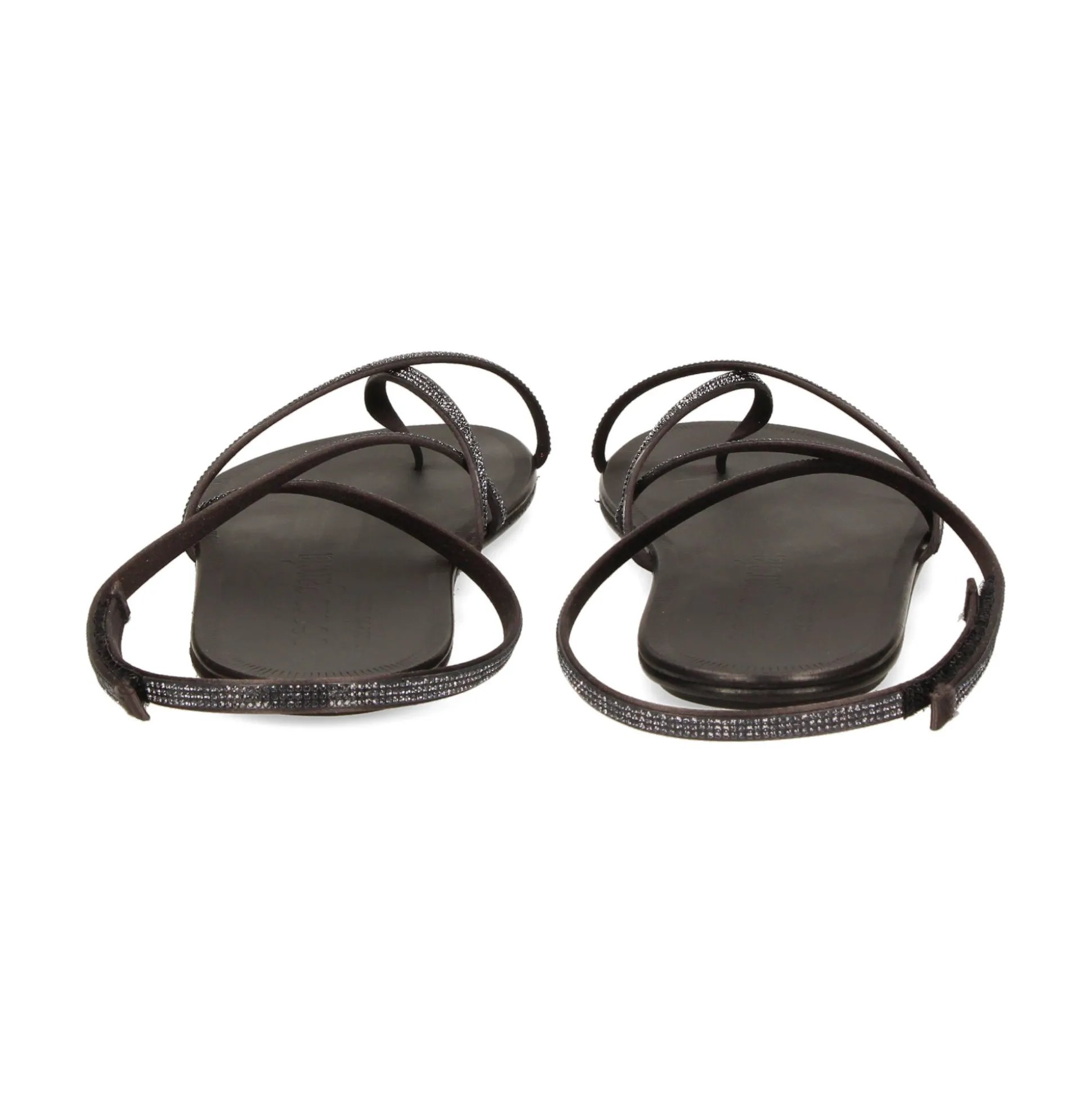 PEDRO GARCIA Sandalias planas de Mujer PELLIN OFF BLACK