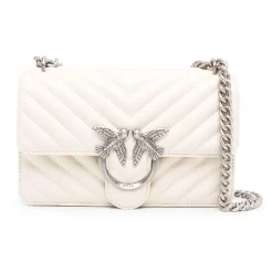 PINKO Bolsos 100074 Z14O WHITE/SILV