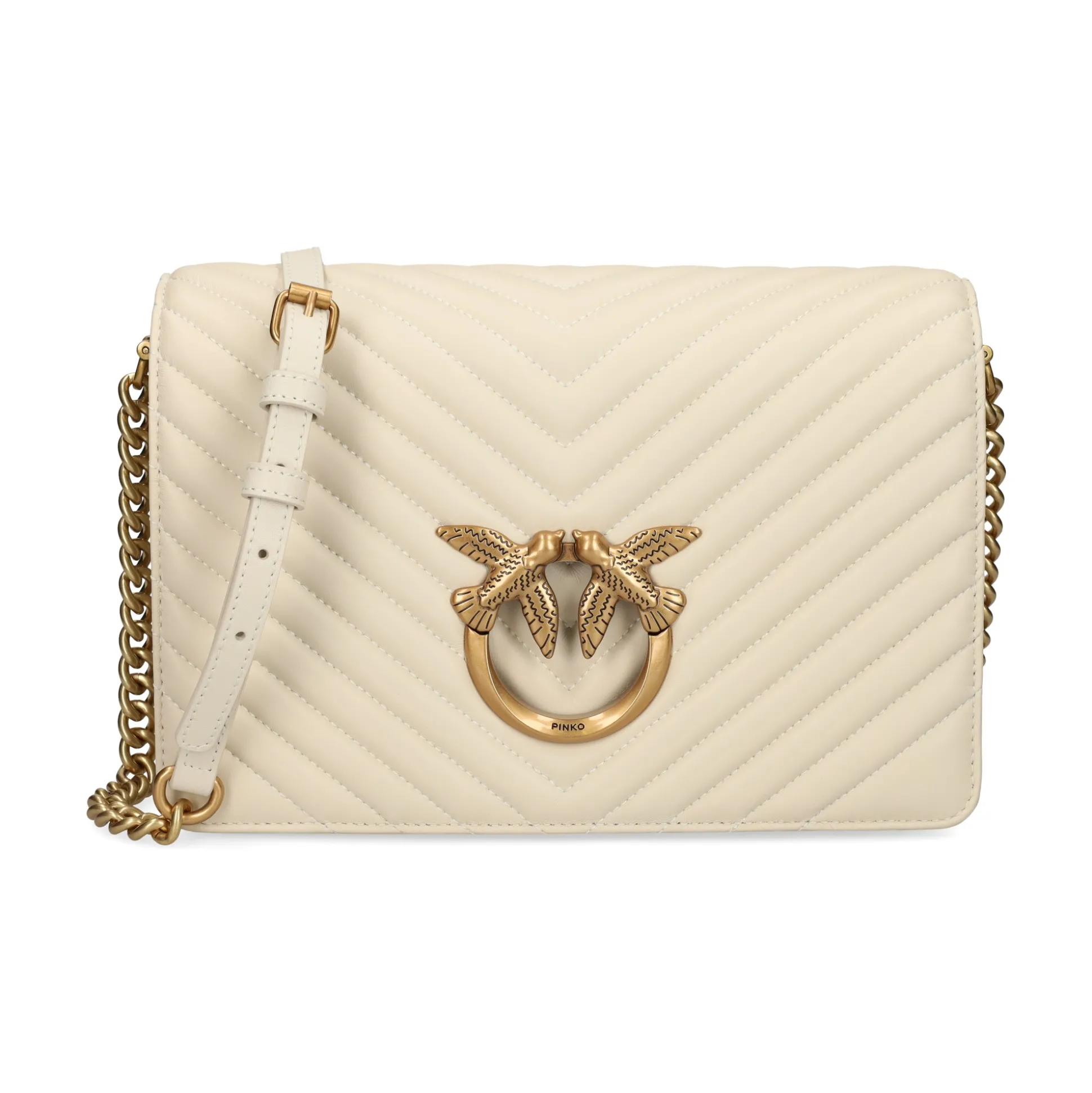 PINKO Bolsos 100063 Z14Q BIANCO/GOL