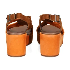 PLUMERS Sandalias con plataforma de Mujer 3799 BRANDY