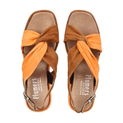 PLUMERS Sandalias con plataforma de Mujer 3799 BRANDY