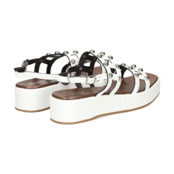PLUMERS Sandalias con plataforma de Mujer 3762 BLANCO