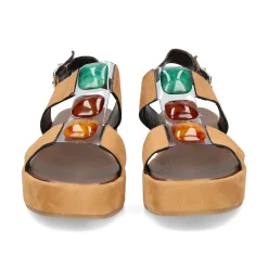 PLUMERS Sandalias con plataforma de Mujer 3768 CUERO