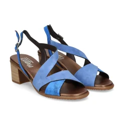 PLUMERS Sandalias con tacón de Mujer 3823 JEANS